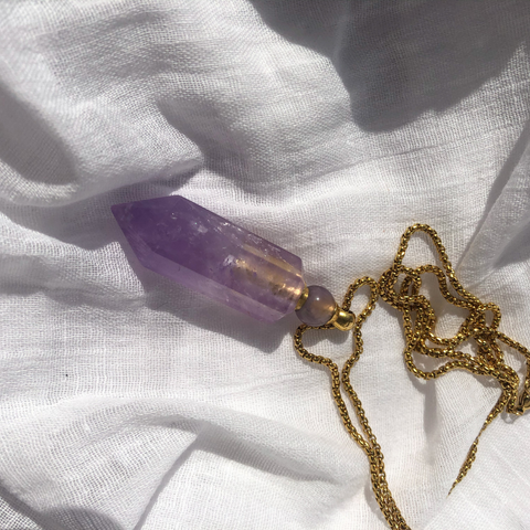 Amethyst Oil Necklace