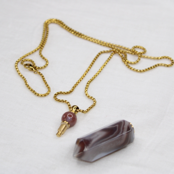 Botswana Agate Oil Necklace